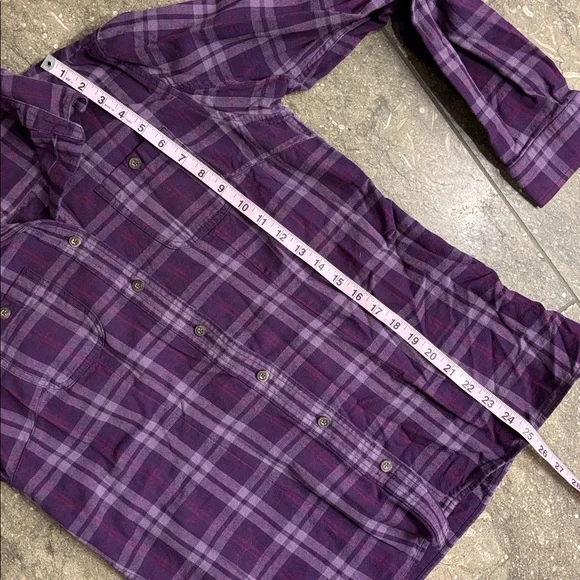 Duluth Trading purple flannel, M - Picture 3 of 12